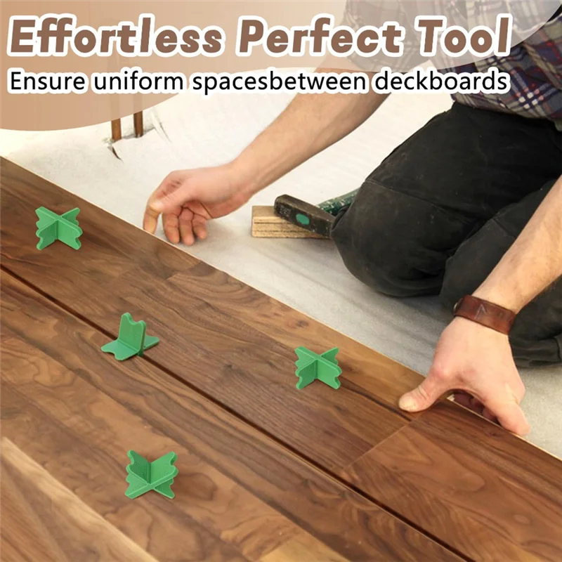 

RMWIN-ABS Deck Spacer Tool,4 Thicknesses Deck Board Spacers(1/16In, 1/8In, 3/16In, 1/4In),Green Deck Spacers Assorted