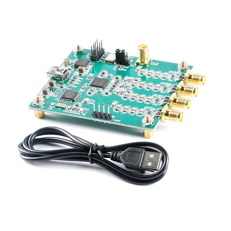 AD9959 RF Signal Generator 4 Channels DDS Module AT Instruction Serial Output Sweep Frequency AM