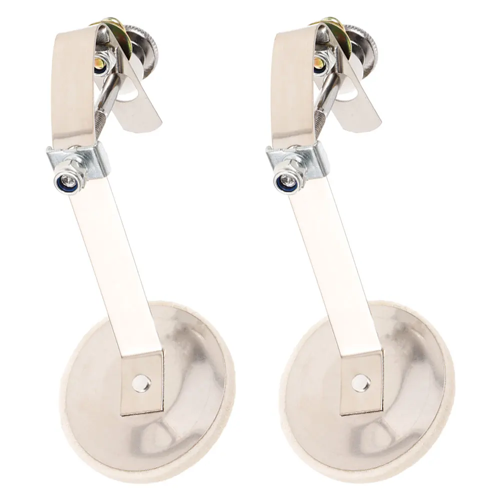 

2pcs Metal Alloy Snare Mute Pads White Durable Full Set For Drum Kit Accessories Percussion Muffler Pads Felt