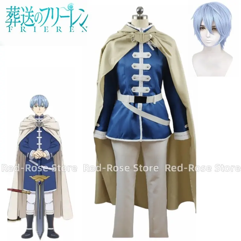 Anime Frieren At The Funeral Himmel Suit Coat Cloak Wig Cosplay Costume Customized Any Size