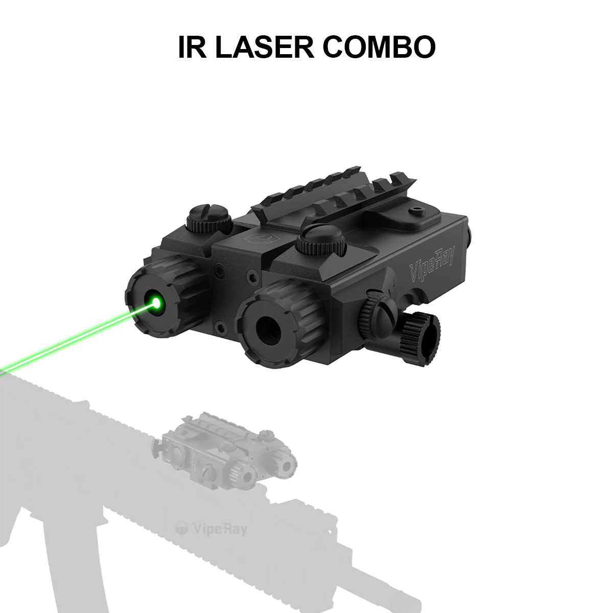 Tactical Green Laser Sight High endurance LED Flashlight and Green Laser Combo for Hunting Airsoft Rifle Rail Mount Gun Light