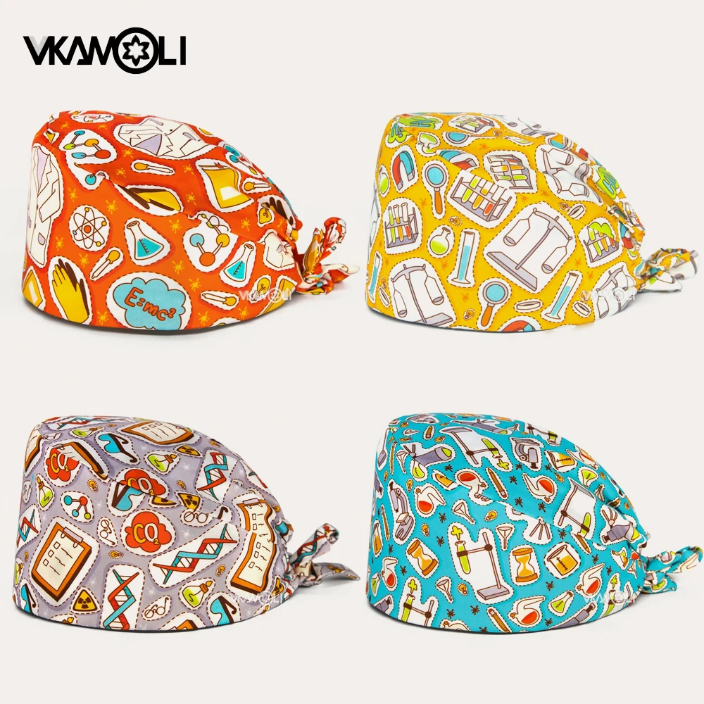 

Оптовая продажа, хирургическая Чистящая лабораторная Рабочая шапочка для ветеринаров, шапочка для домашних животных, эластичная шапочка для кормления