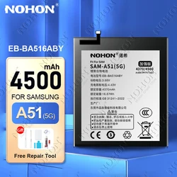 NOHON EB-BA516ABY 4500mAh Battery for Samsung Galaxy A51 5G A516 SM-A516B/DS SM-A5160 Phone Batteries Replacement Bateria