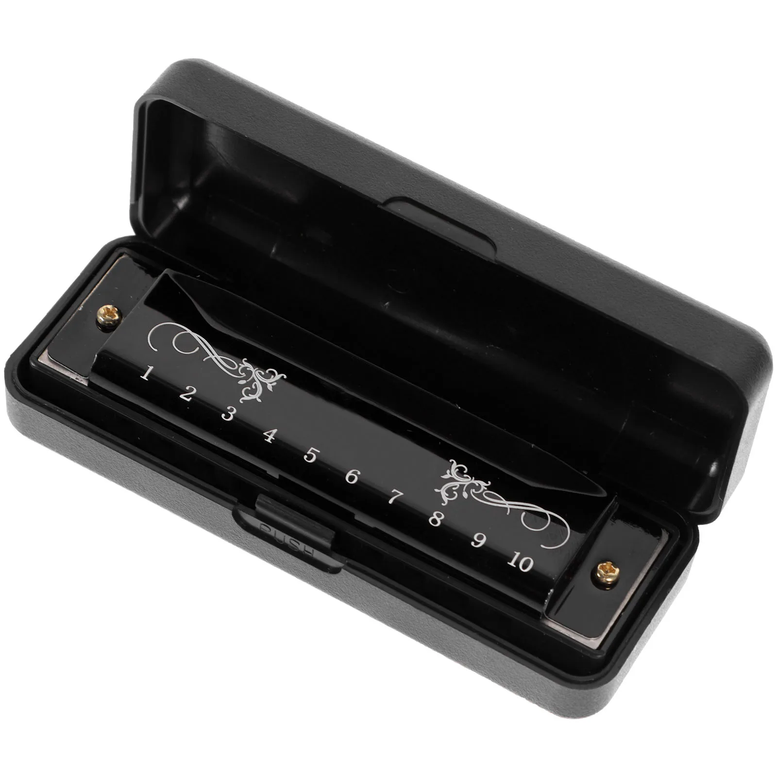 

Harmonica Musical Instrument Pocket Key Ten Holes Pure Sound Beginner Kid Abs Jaw Harp Tested