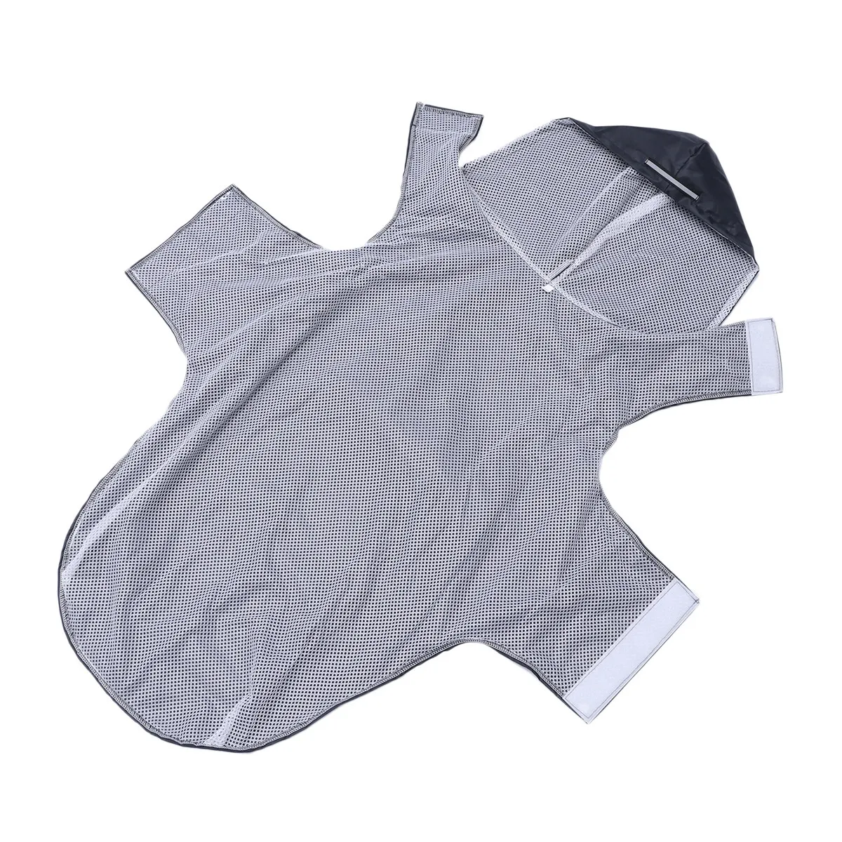 

Дождевик для собак с капюшоном, водонепроницаемый, дышащий, нейлоновый, с отражающими полосами, безопасный в дождь, черный, 4XL