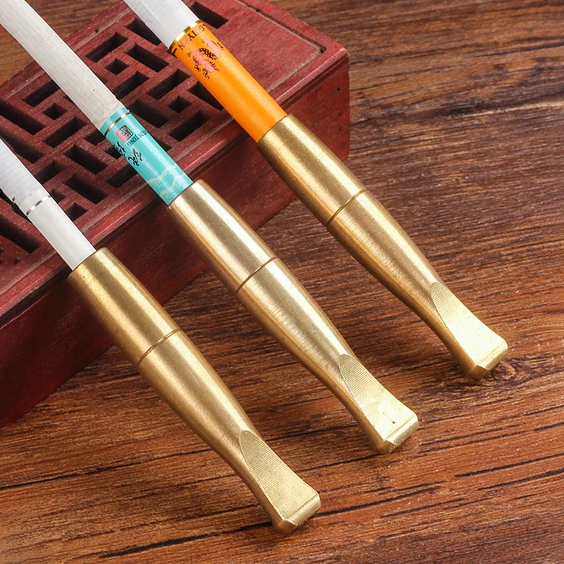 Classic Coarse Medium Fine Three Purpose Copper Cigarette Holder Filter Detachable Cleaning Reusable Cigarette Holder Pipes