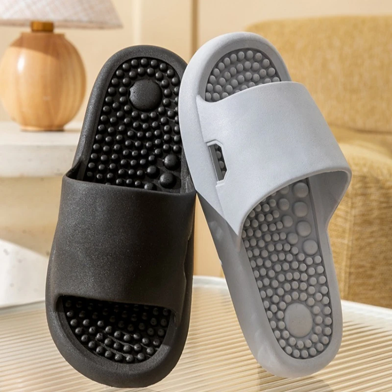 

Новые летние домашние нескользящие мужские тапочки для ванной комнаты и ванны в горошек для пар