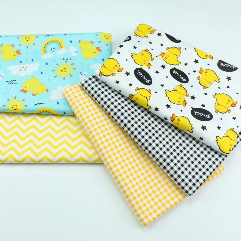 lovely duck pattern Fabric Meters for Patchwork Quilting Baby Cribs Cushions Blanket Sewing Material 50*160cm