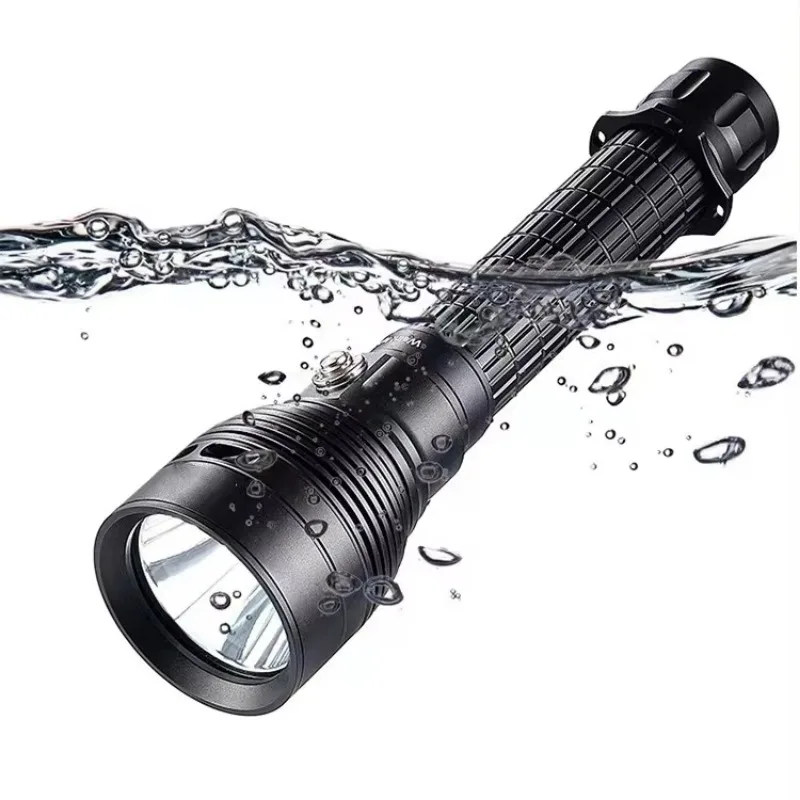 

120meters LED Diving Flashlights Underwater 580m Long Range Lamp 2000lumens High Power Led Torch Light Waterproof Outdoor Lights