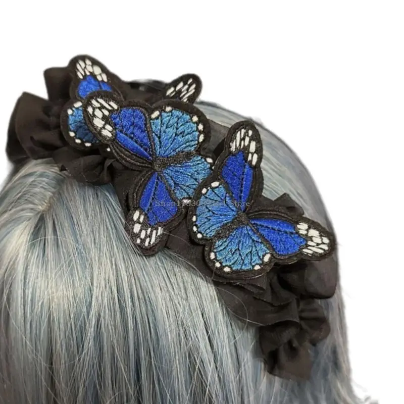 Модная бабочка для волос обруч