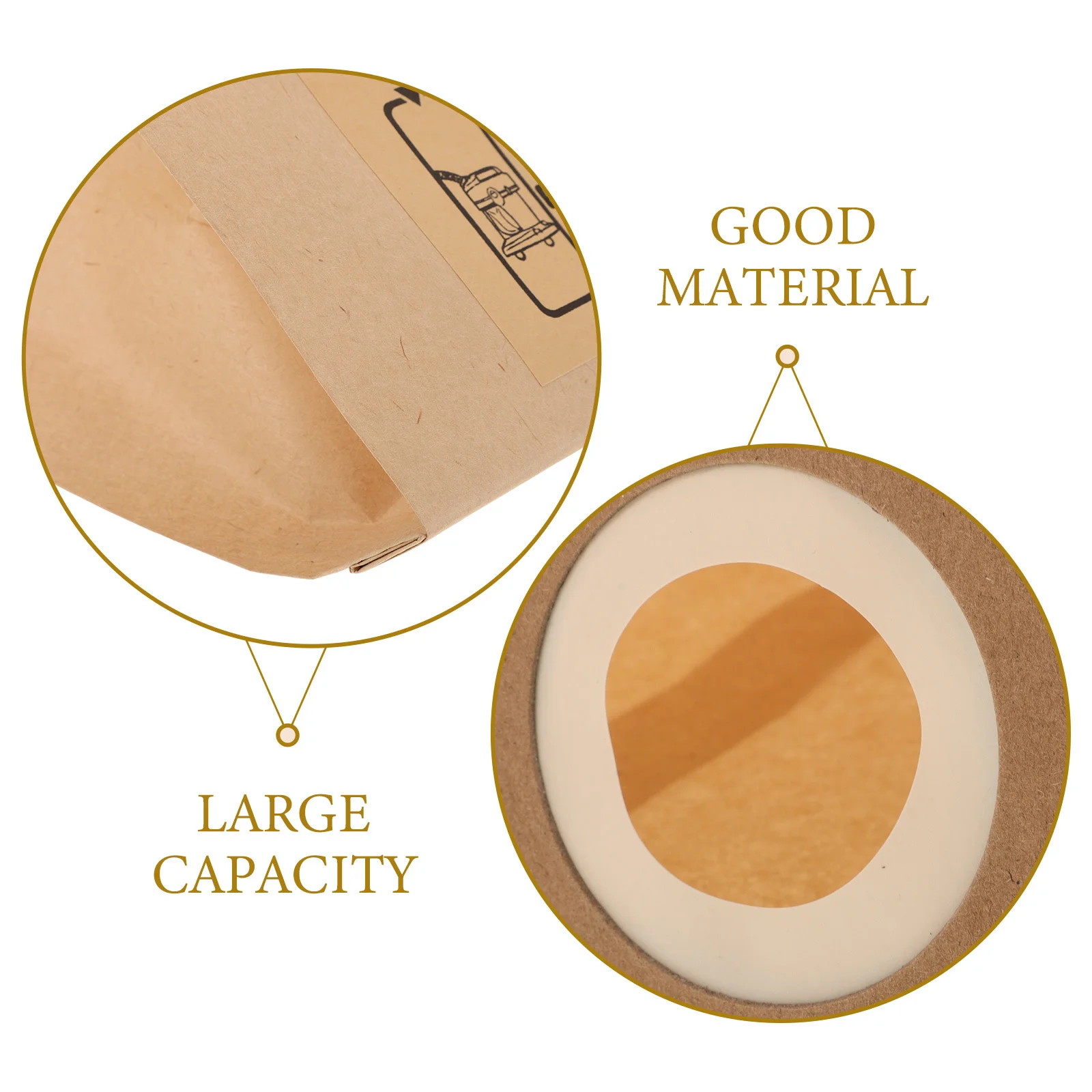 

4pcs Vacuum Cleaner Bags Replacement Dust Collection Bags For Filtration Replace Garbage Bag Dust Bag Vacuum Accessories Parts