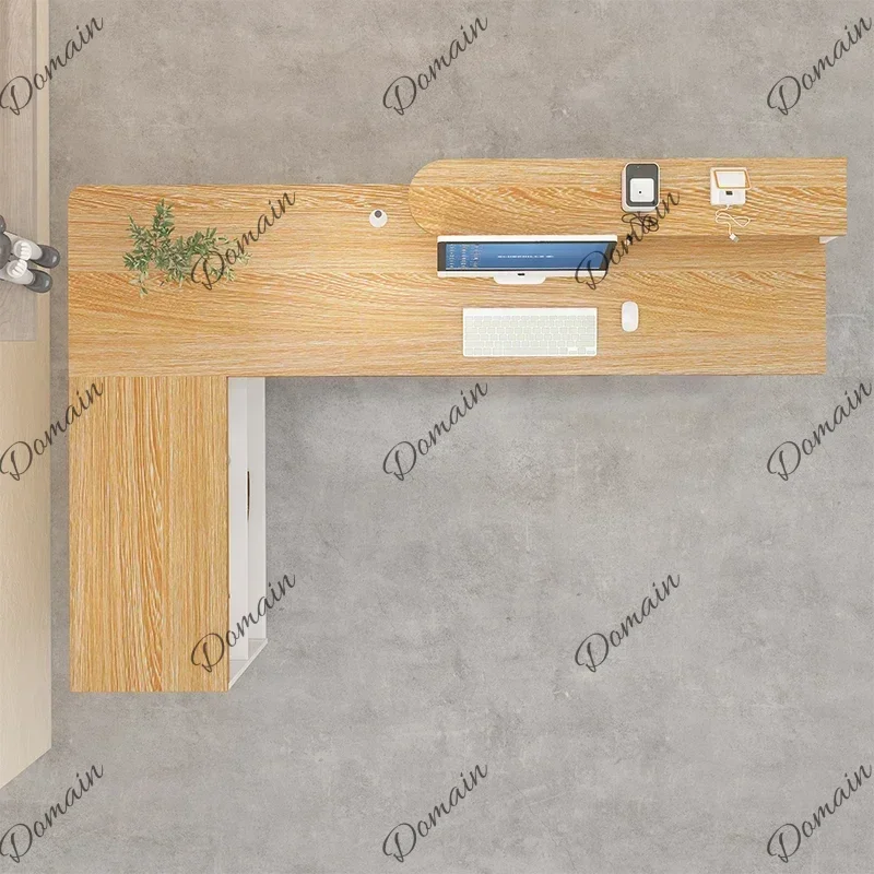 X Nail Supermarket Reception Desk Barbershop Stand Store Reception Desk Luxury Cashier Information RMostrador Unique Furniture