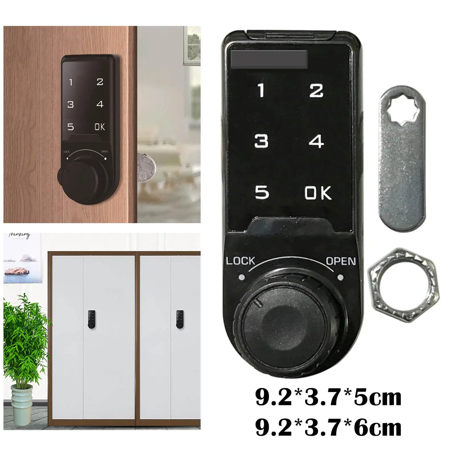 Electronic Key Lock Keypad for Document Cabinet Clothes Drawer Closet