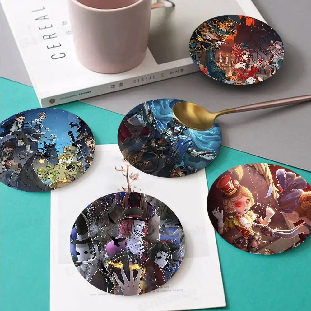 Game Anime I-Identity V 1pc Pattern Coaster Tea Cup Heat Insulation Pad Anti-scalding Anti-slip Table Bowl Plate Mat