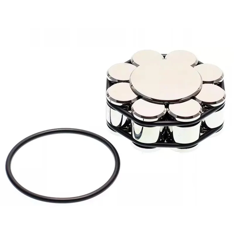 

Зажим для вибродемпфирующего диска 69x28 мм, вес проигрывателя LP из нержавеющей стали - противоскользящий виниловый стабилизатор 550 г