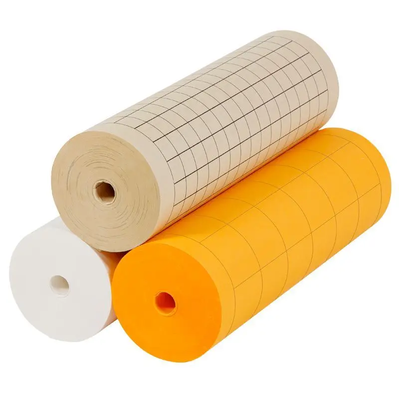 Calligraphy Special Xuan Paper Long Rolling Chinese Writing Brush Half Ripe Xuan Paper with Square Vertical Gird Papel Arroz