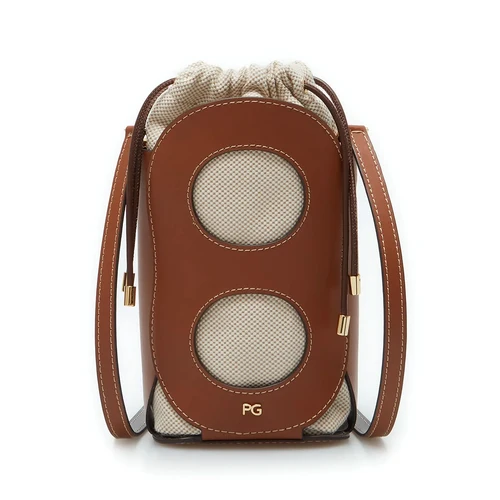 Imagen 2 del producto Bolso de Hombro PG para Mujer, Diseño Calado con Cordón, Retro, Versátil, de Alta Gama, Exquisito, Moderno, para el Día a Día