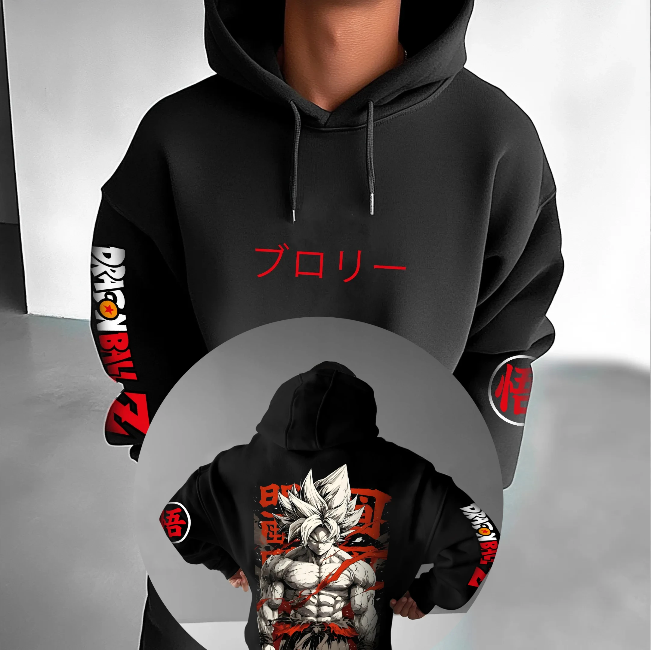 

Dragon Ball Autumn and Winter Japanese Hot-blooded Animation Classic Characters Comfortable Hoodies for Men and Women Couples
