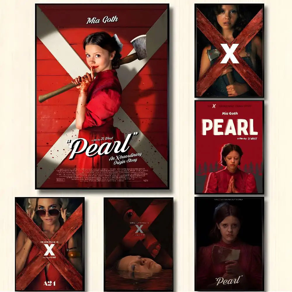 الخوف الفيلم P-اللؤلؤ المشارك HD الذاتي لاصق طباعة يتوهم هدية ملصق صورة غرفة نوم المنزل جدار ديكور فني