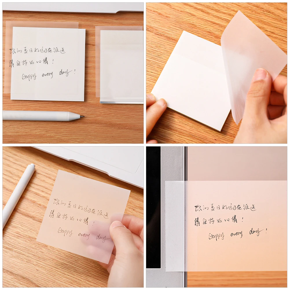 

Waterproof Note Stickers Lined Notepads Portable Memo Blank Self Self-adhesive Office Small
