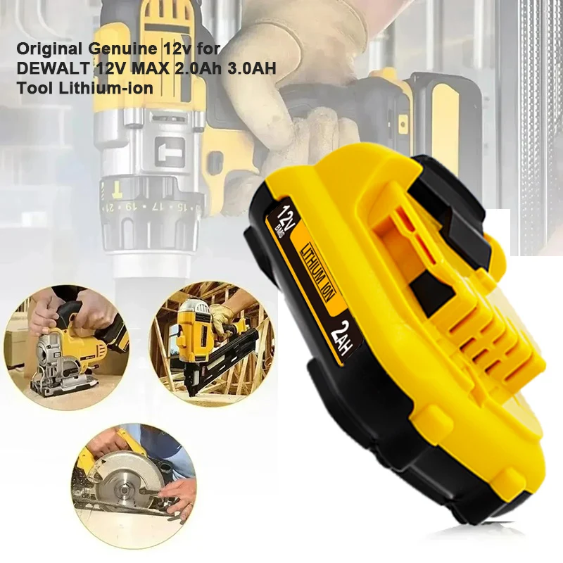 Para baterias recarregáveis dewalt dcb120dcb124dcb125 6.0ah 12v max bateria de substituição de íon de lítio, melhor preço.
