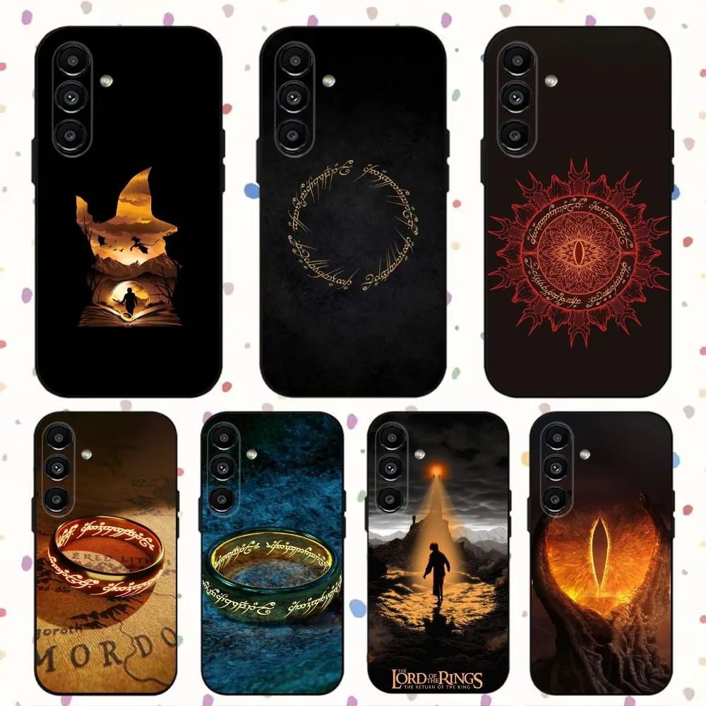 The L-Lord of the R-Rings Phone Case For Samsung S24,S21,S22,S23,S30,Ultra,S20,Plus,Fe,Lite,Note,10,9,5G Black Soft Cover