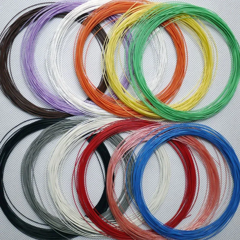 1M Silver Plated PTFE Wire AWG HiFi Audio Speaker Headphone High and low temperature resistance Cable 28-30/CS1-CS4.2mm