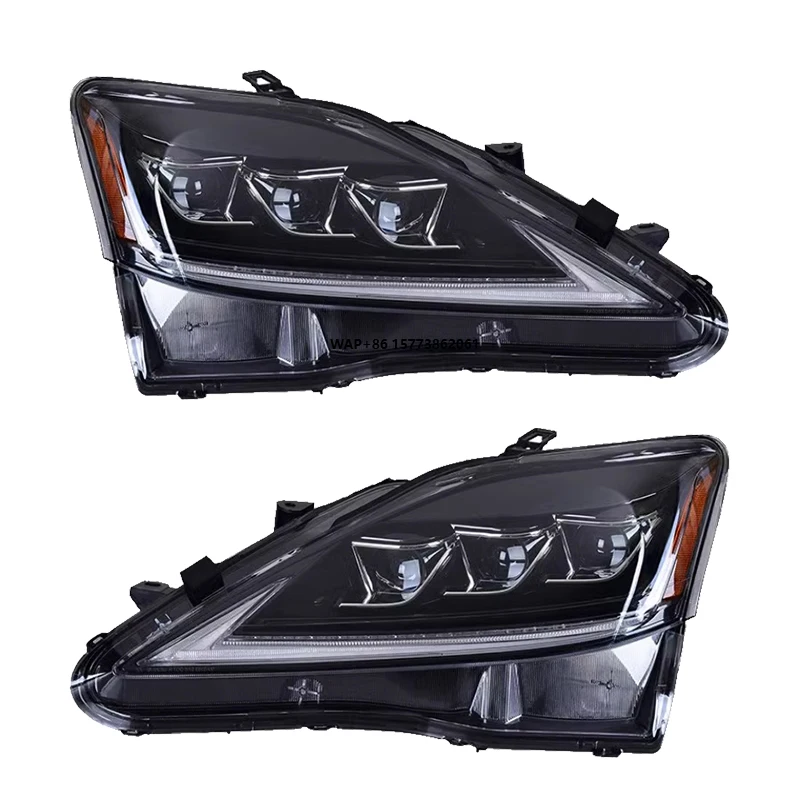 

2 Pieces for IS250 IS350 ISF IS 250 220d 2006 -2012 Front Lamps with Sequential Car Accessories Full LED Front Headlight