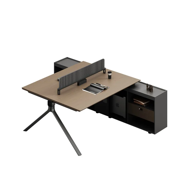 High-end staff desk Modern office staff can determine the station card space Simple office desk and chair combination