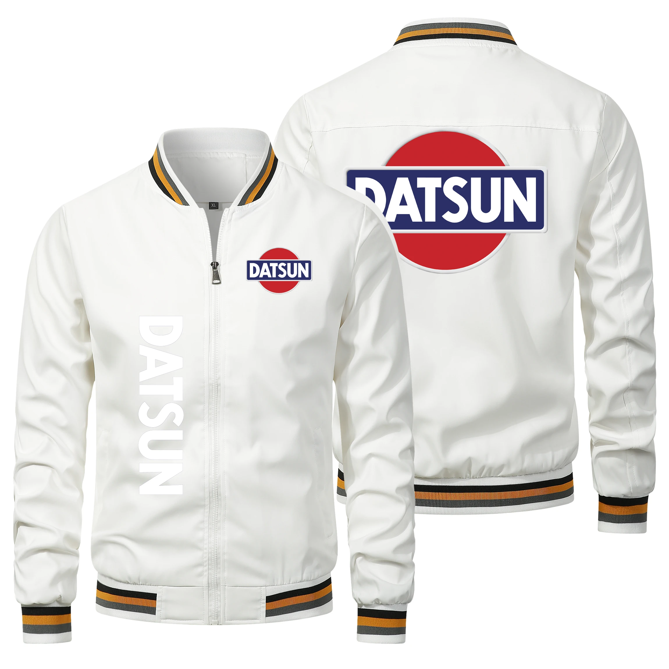 New Men\'s Jacket, Men\'s Baseball Jacket, DATSUN Letter Print, Trendy Men\'s Clothing Wholesale 2024 Men\'s Top
