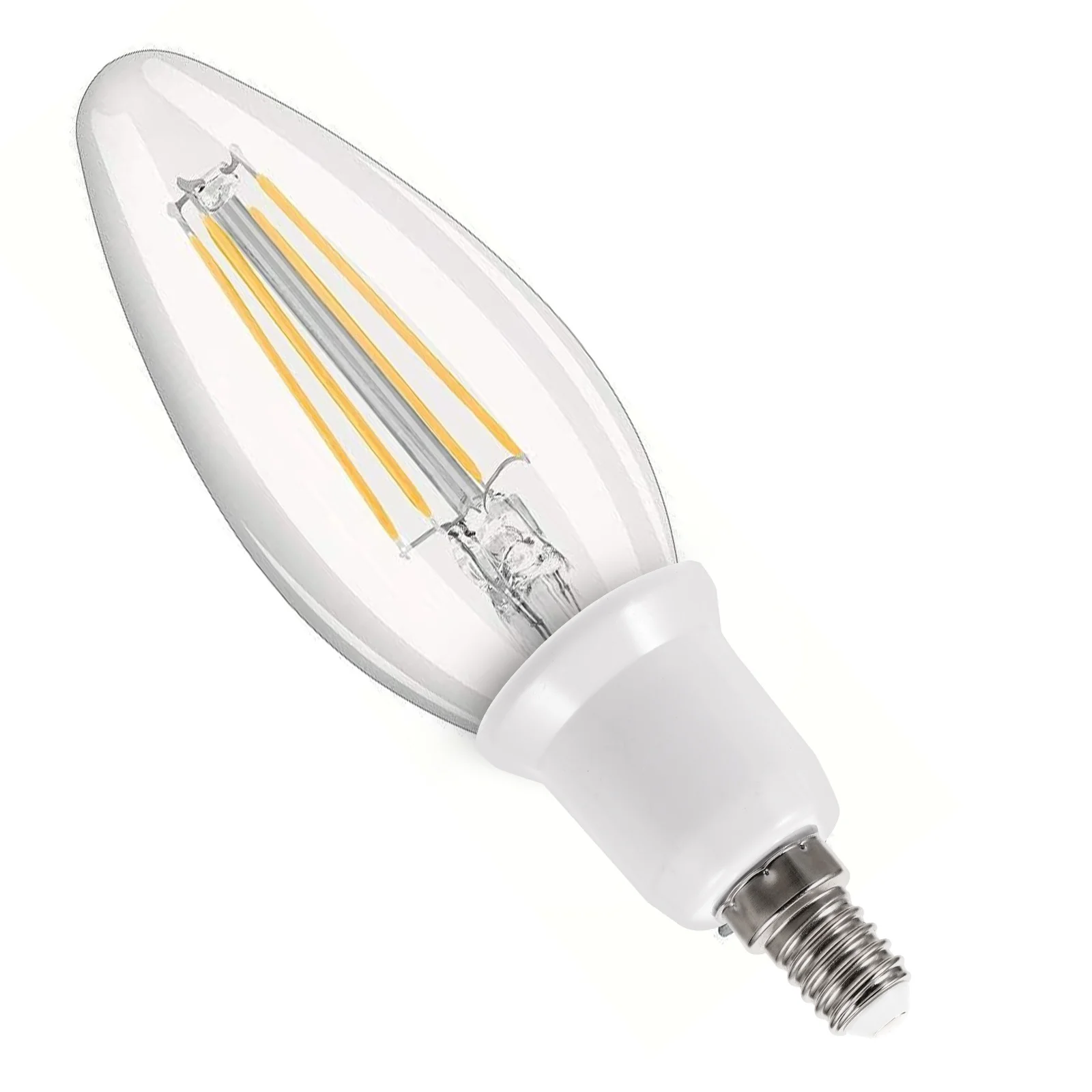 

Lamp Base Adapter E14 to E27 No Tools Required Brighter Room Easy Installation Light Bulb Adapter Socket Converter