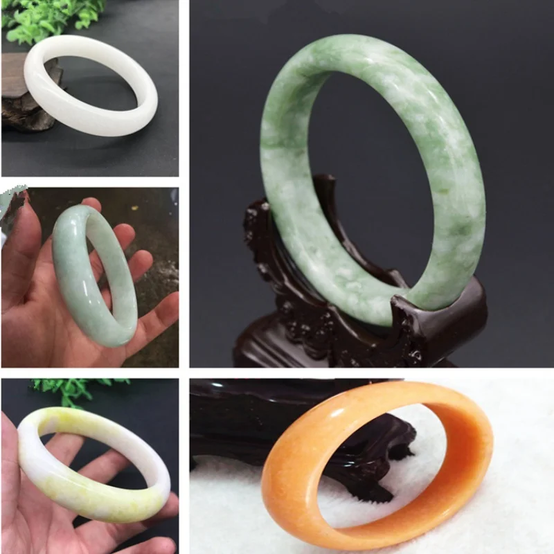 Jade Bracelet Wholesale 10Yuan Pattern Jade Bracelet Guizhou Jade Lantian Jade White Jade Bracelet Gift Collection