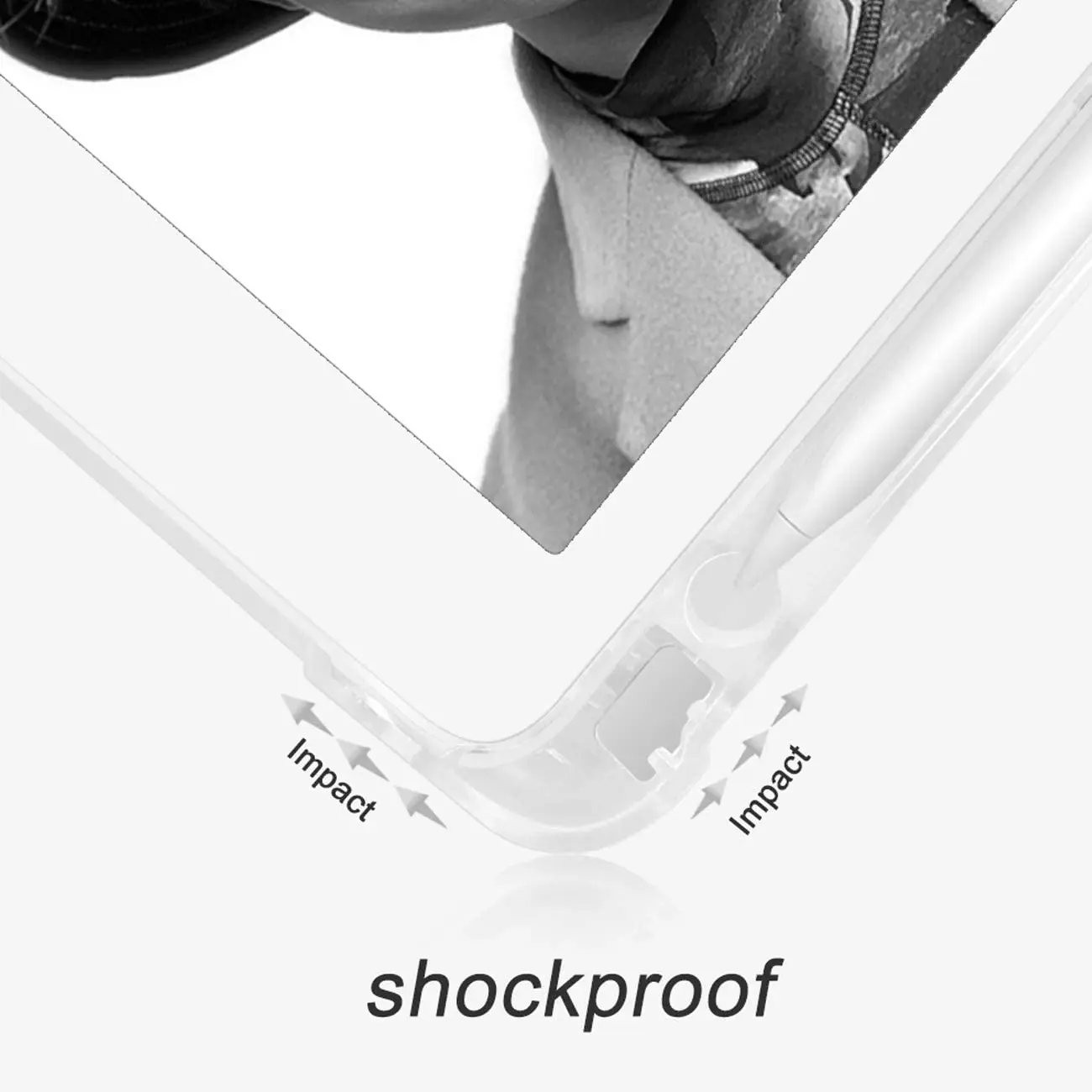Funda inteligente de silicona con Portalápices para ipad Pro 9,7, 11, 2021, M1, A1673, A1674, A1675, 9,7