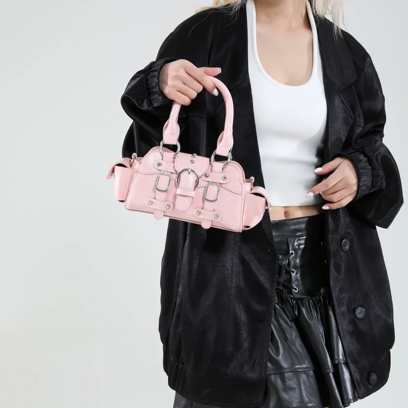2025 New PU Square Shoulder & Crossbody Bags Solid Popularity Hot Trendy Stylish Design Y2K Style Handbags for Women Fashionable
