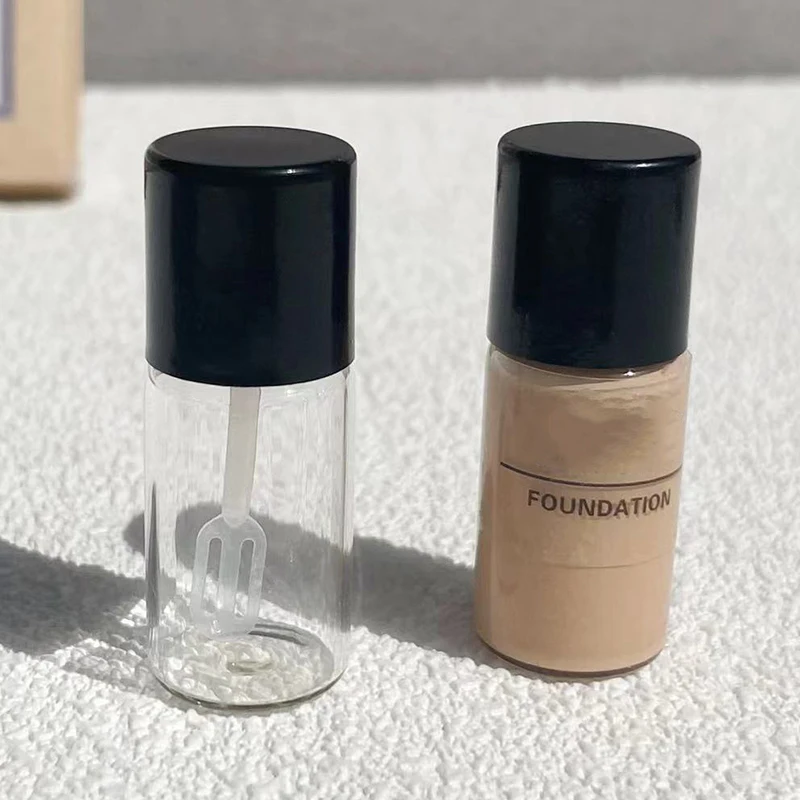 1/2/5 Stuks 4 Ml Hervulbare Flessen Vloeibare Foundation Subpakket Reizen Lege Fles Mini Graven Lepel cosmetica Gereedschap