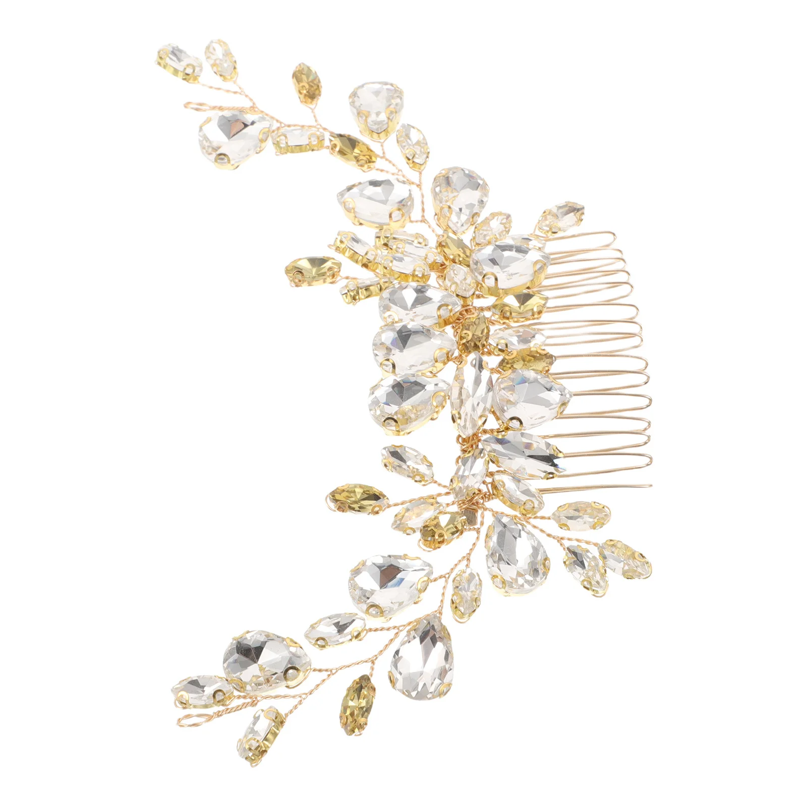 

Bridal Side Comb Rhinestone Bead Wedding Hair Comb Bridesmaid Headpiece Lightweight Elegant For Bride Party Evening Event