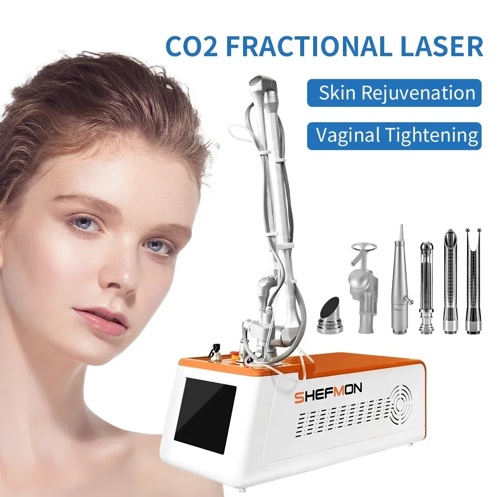 Fractional CO2 Laser Skin Resurfacing Machine Acne Scar Removal Treatment Vaginal Tightening Equipment Portable Salon Use