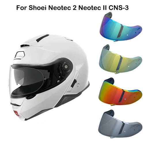 Visera de casco para Shoei Neotec 2 Neotec II CNS-3 visera de casco protector solar lente de protección Uv