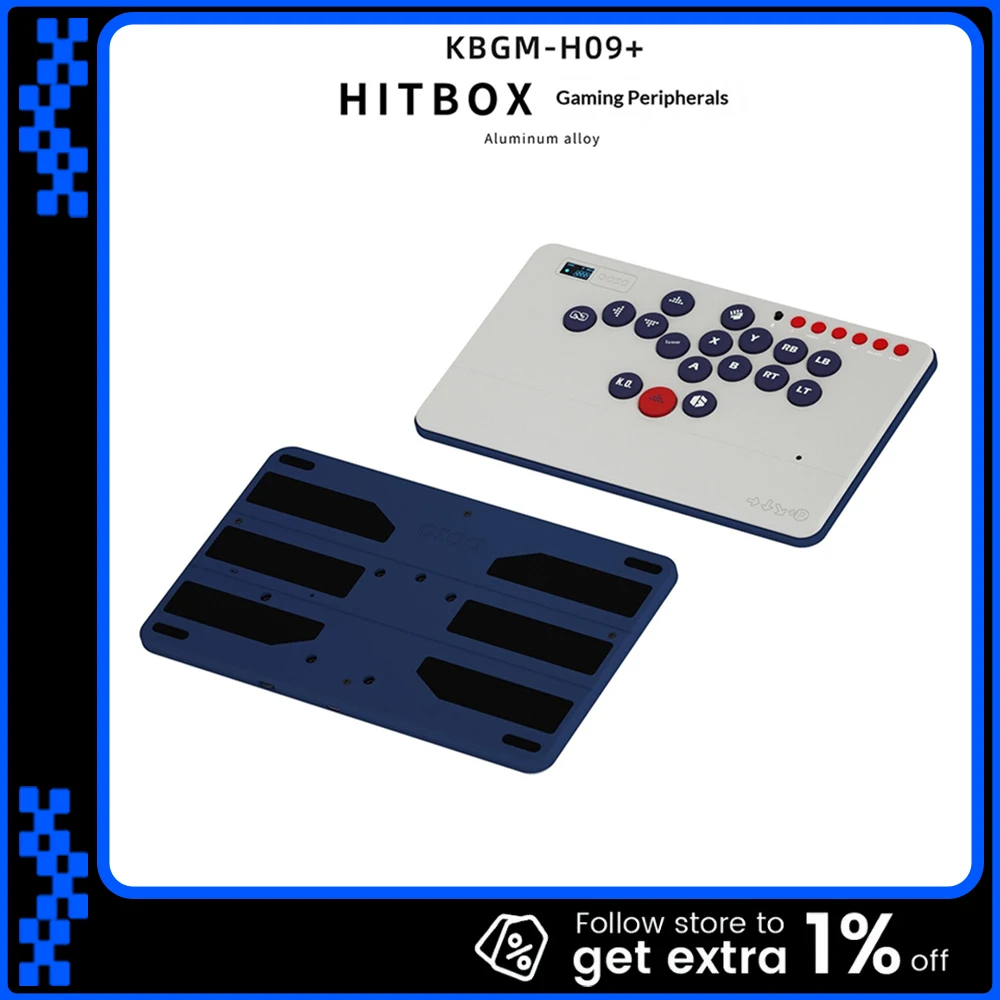 

DOIO KBGM-H09 + механическая клавиатура HITBOX из алюминиевого сплава, геймерская клавиатура, рокер, аркадная боевая клавиатура для PS5, переключатель Steam NS2, подарки