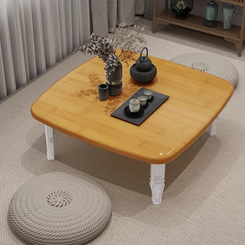 Living Room Sofa Coffee Table Multifunctional Tatami Low Table Modern Folding Coffee Table for Small Spaces