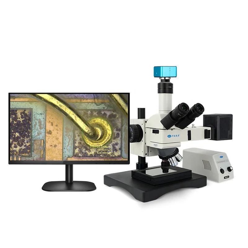 For Semiconductor Chip Microscope Height Depth Measuring XYZ Measurement 1000x Optical Metallurgical Metallographic Microscope