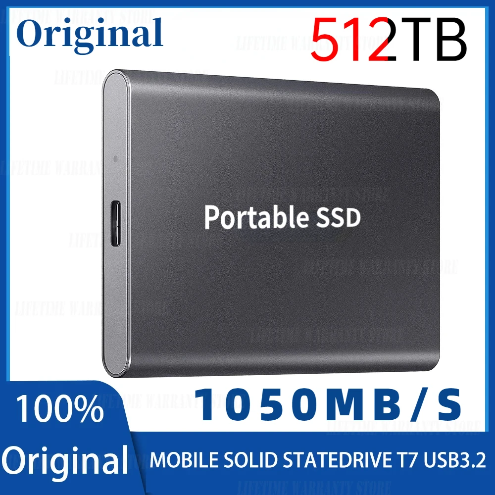 

128TB PSSD Portable USB 3.2 Gen 2 Original 500GB 1TB 2TB Solid State Drive Mobile Hard Disk Storage Drive SSD Type C For PC PS5