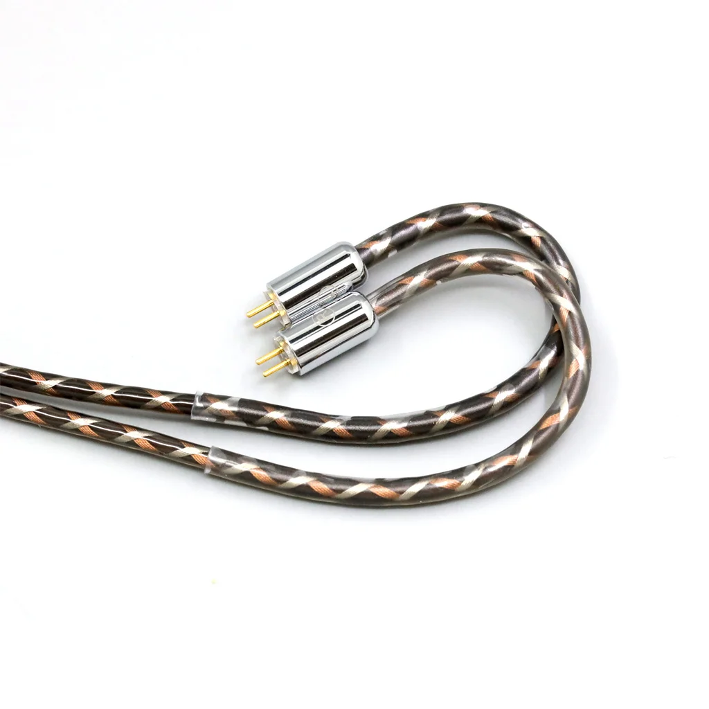 التدريع 7n OCC Litz سماعة كابل ل IEM 0.78 مللي متر خطوة مسطحة JH الصوت JH16 برو JH11 برو 5 6 7 2pin TypeX 25AWG سماعة 8907