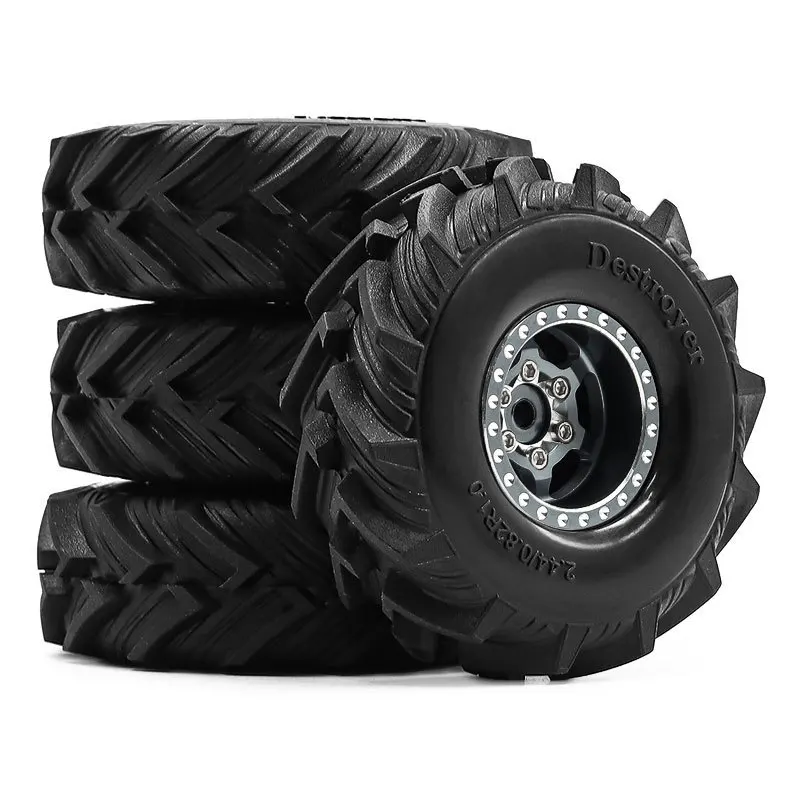 1.0-Polegada cubo de roda pneu escalada piso para 1/18 trx4m scx24 fms ascenso-18 rc carro atualização op acessórios peças