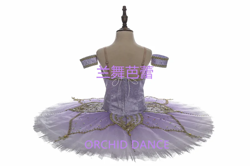 Szybka Produkcja Wysoka Jakość Profesjonalne Kostiumy Baletowe Tutu dla Dorosłych Dziewcząt w Klasycznym Stylu, Liliowe, z Ptakiem, na Zamówienie, w Dowolnym Rozmiarze