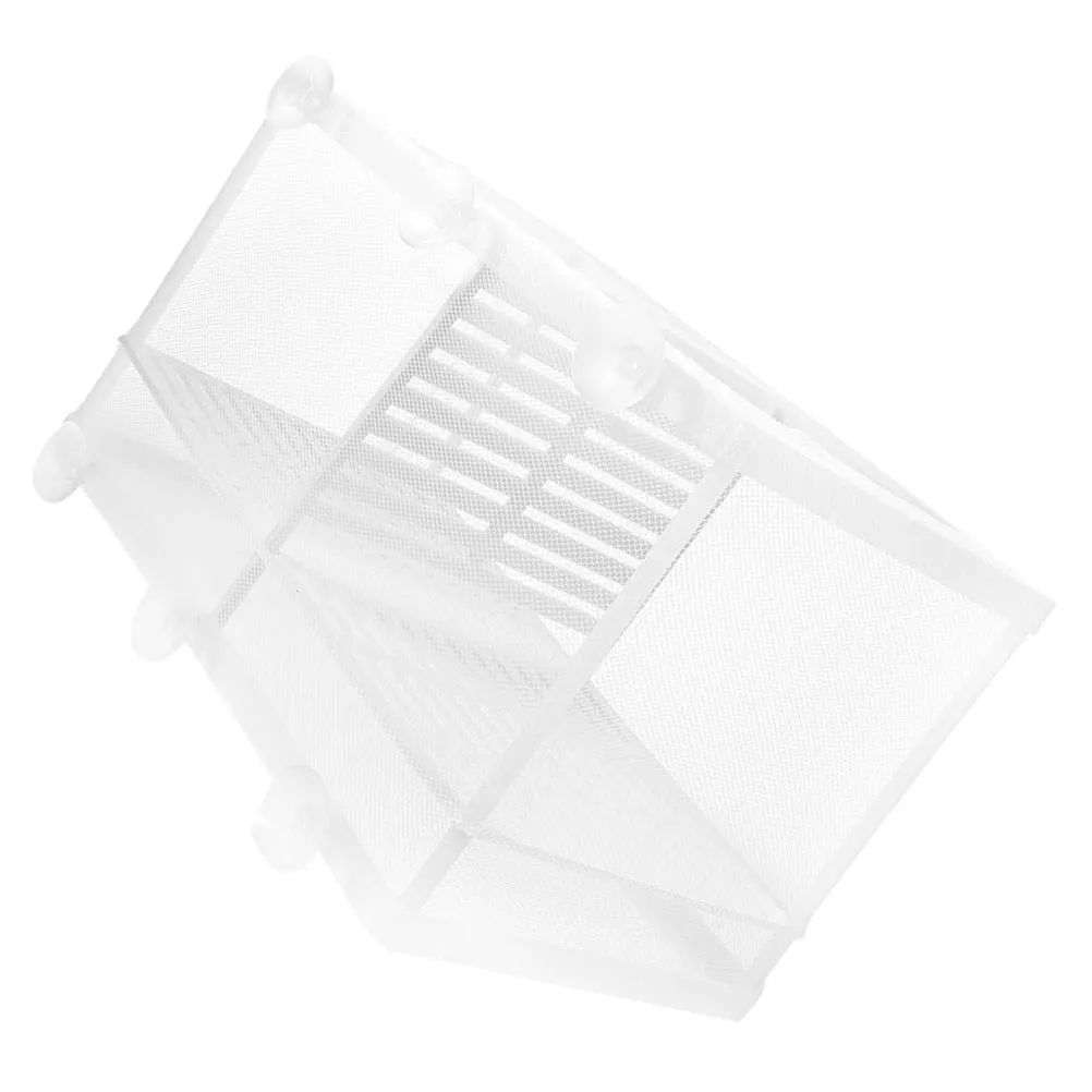 

Fish Breeding Box Plastic Nylon Aquarium Nursery Net Suction Cups Fish Tank Divider Prevent Fry Attack Improve Survival Rate