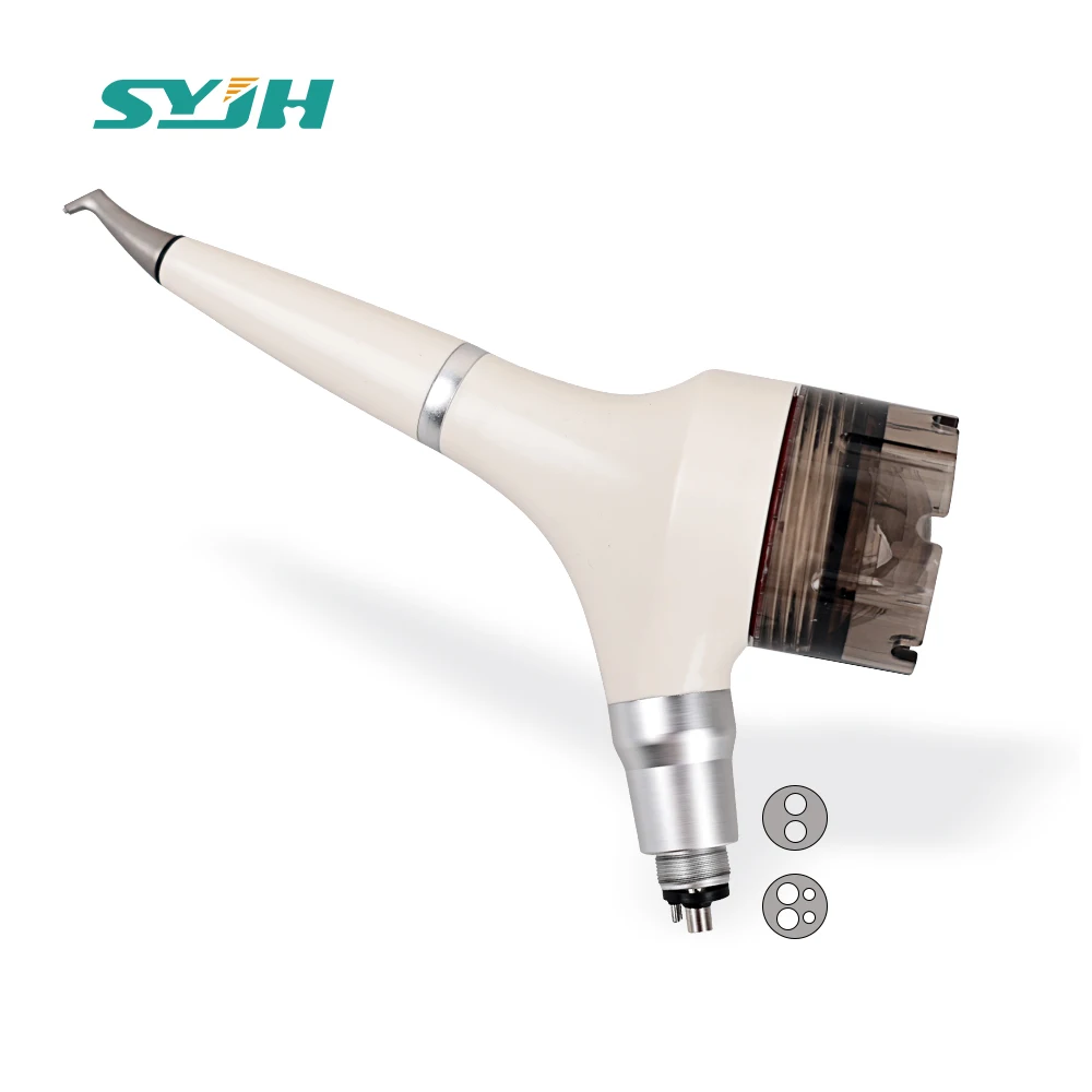 SYJH Dental Air Polisher Air Flow Prophy Handpiece 2/4 Hole Sandblasting Machine For Teeth Whitening Stain Plaque Removal Tools
