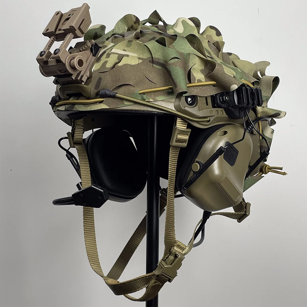 Conjunto completo de equipo táctico, casco de camuflaje rápido, chaleco de liberación rápida, soporte de pecho de fuerzas especiales para juego de guerra CS Call of Duty