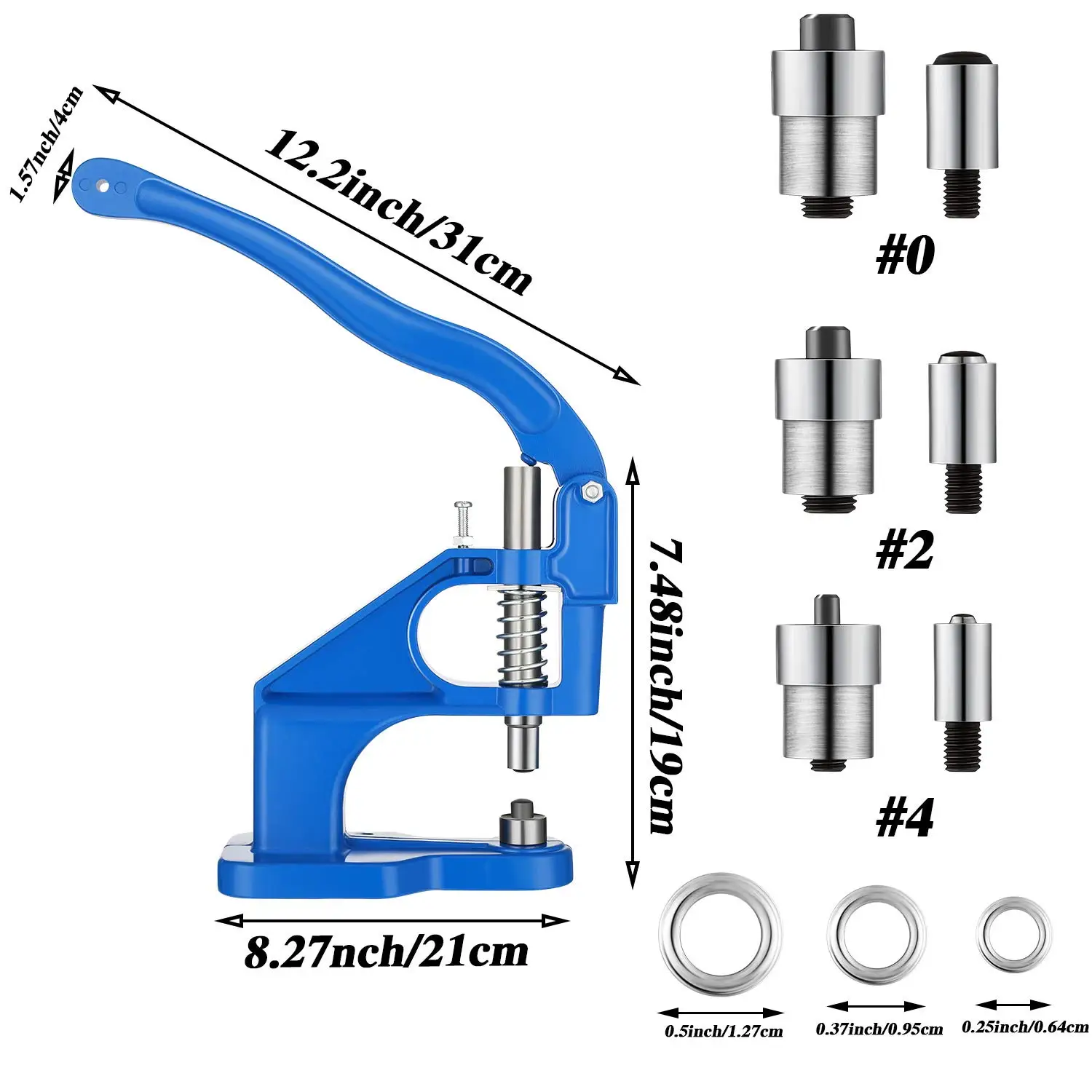 Punch Manual Installation Tool Grommet Eyelet Machine Hand Press Sew Pressing Clamp Machine DIY Manual Snap Eyelet Press Craft