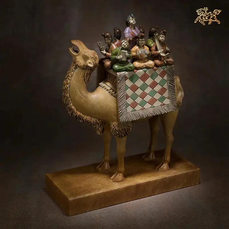 TOP CHINA national Spiritual ART GIFT the Silk Road camel Middle East Home Company bring wealth thriving business brass mascot